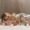 Little Dutch Kostky dřevěné 50 ks v tubě Fairy Garden