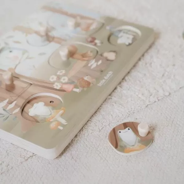 Little Dutch Vkládací puzzle se zvukem Forest Friends