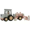 Little Dutch Traktor s přívěsem dřevěný Farma