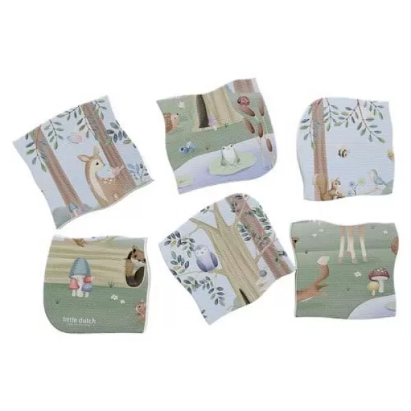 Little Dutch Puzzle pěnové do koupele Forest Friends