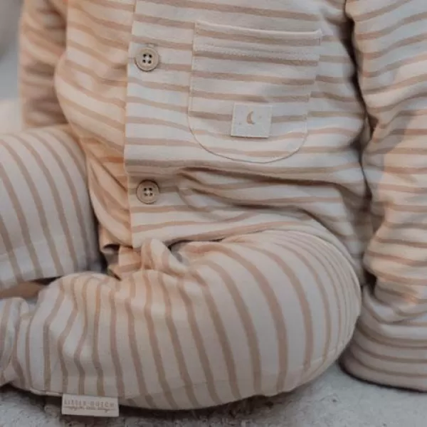 Little Dutch Overal na spaní Natural Stripes vel. 74/80