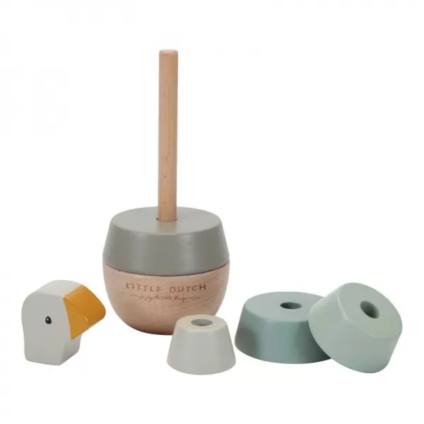 Little Dutch Nasazovací kroužky dřevěné