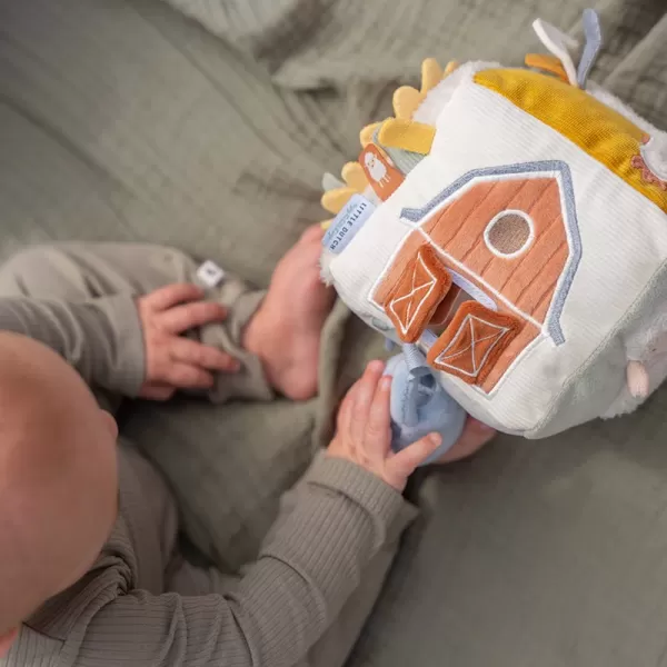 Little Dutch Kostka textilní s aktivitami Farma