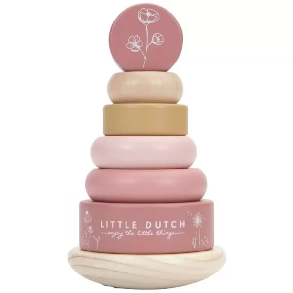 Little Dutch Nasazovací kroužky dřevěné
