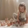 Little Dutch Kostky dřevěné 50 ks v tubě Fairy Garden