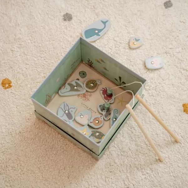 Little Dutch Rybářská hra dřevěná s magnety