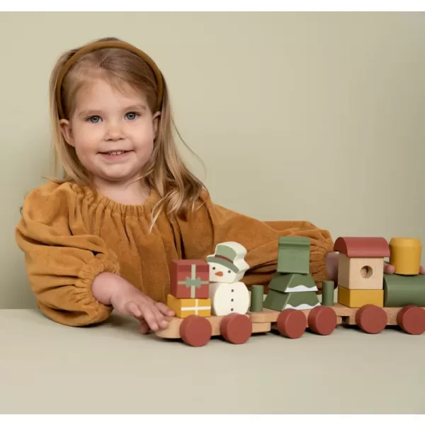 Little Dutch Vláček dřevěný vánoční