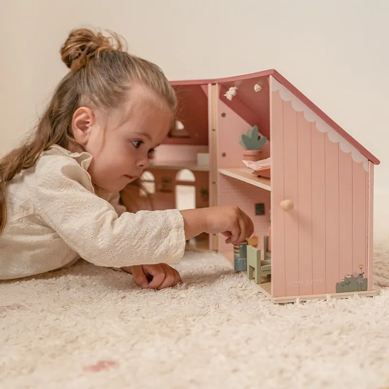 Little Dutch Domeček pro panenky dřevěný přenosný