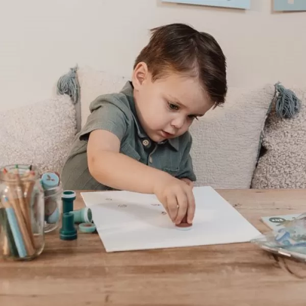 Little Dutch Razítka samobarvicí 16 ks Forest Friends