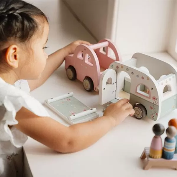 Little Dutch Auto s karavanem dřevěné