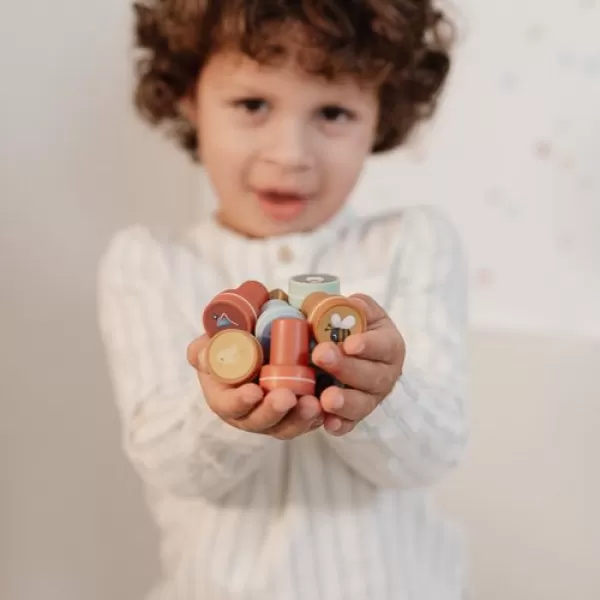 Little Dutch Razítka samobarvicí 16 ks Farma