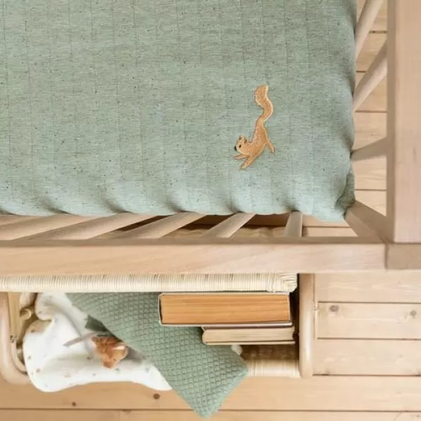 Little Dutch Přikrývka 70x100 cm Forest Friends Pure Sage