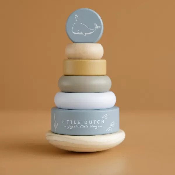 Little Dutch Nasazovací kroužky dřevěné