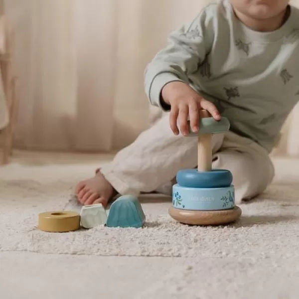 Little Dutch Nasazovací kroužky dřevěné Forest Friends