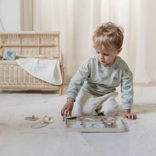 Little Dutch Vkládací puzzle se zvukem Forest Friends