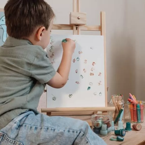 Little Dutch Razítka samobarvicí 16 ks Forest Friends