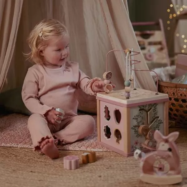 Little Dutch Kostka s aktivitami dřevěná Fairy Garden
