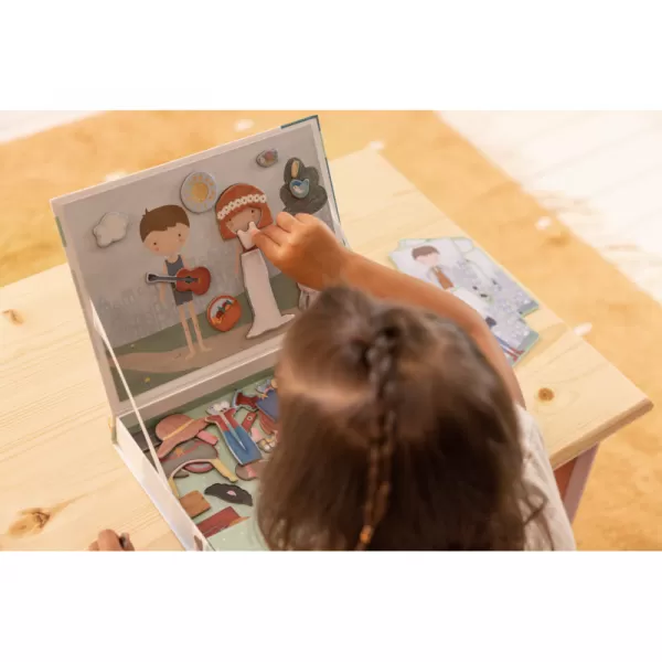 Little Dutch Magnetická hra oblékací Jim & Rosa