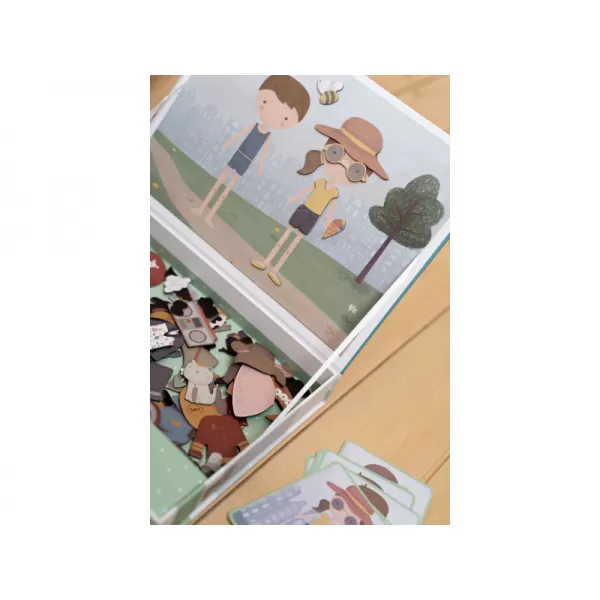 Little Dutch Magnetická hra oblékací Jim & Rosa