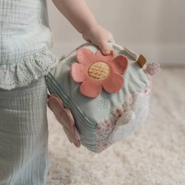 Little Dutch Kostka textilní s aktivitami králíček Miffy Lucky Blossom