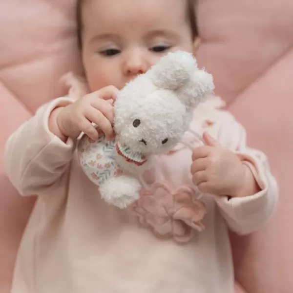 Little Dutch Chrastítko s korálky králíček Miffy Lucky Blossom