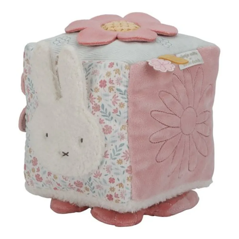 Little Dutch Kostka textilní s aktivitami králíček Miffy