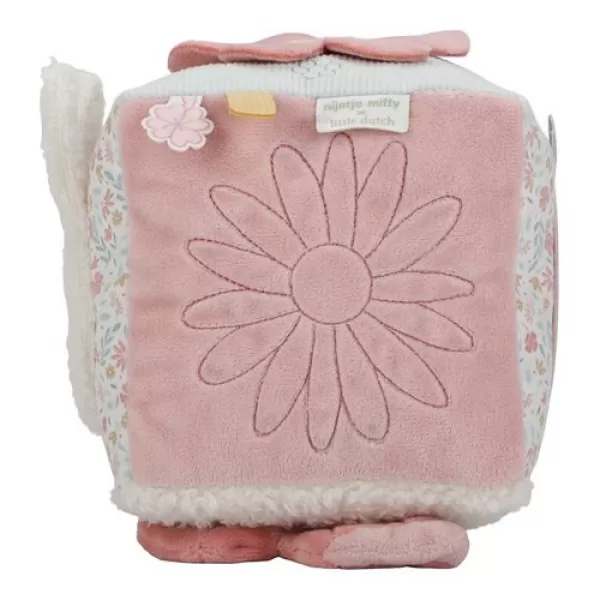 Little Dutch Kostka textilní s aktivitami králíček Miffy Lucky Blossom