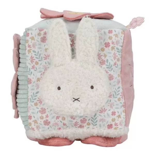 Little Dutch Kostka textilní s aktivitami králíček Miffy Lucky Blossom