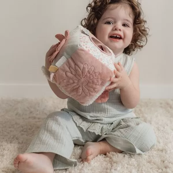 Little Dutch Kostka textilní s aktivitami králíček Miffy Lucky Blossom