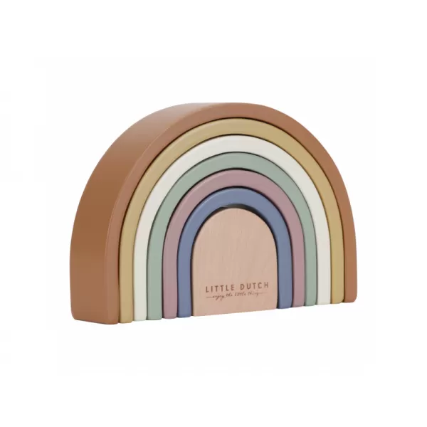 Little Dutch Skládačka dřevěná duha Vintage
