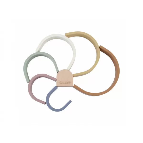 Little Dutch Skládačka dřevěná duha Vintage