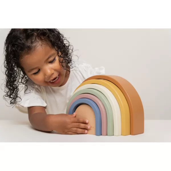 Little Dutch Skládačka dřevěná duha Vintage