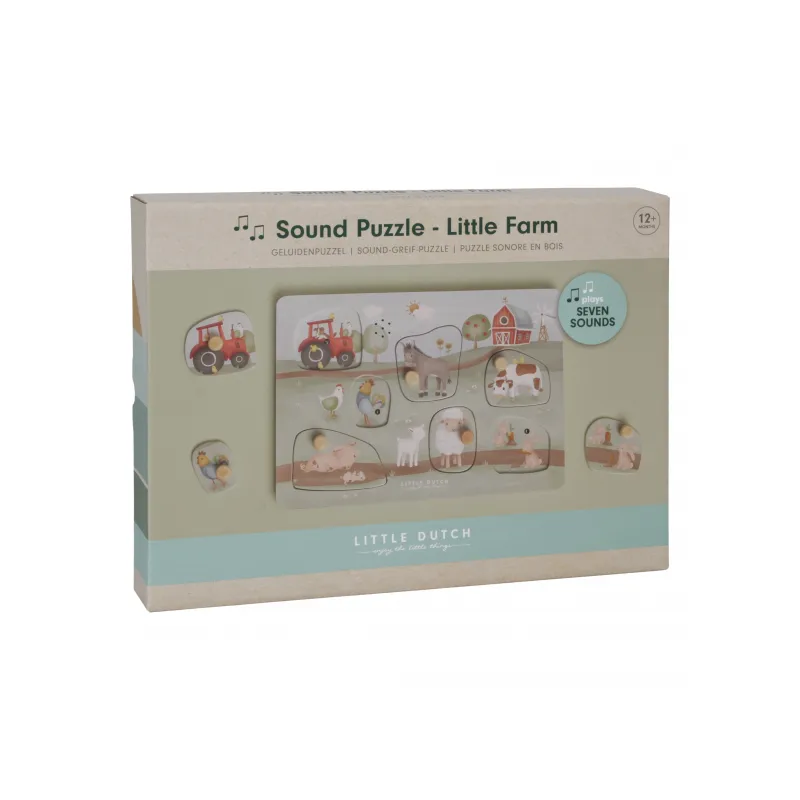 Little Dutch Vkládací puzzle se zvukem