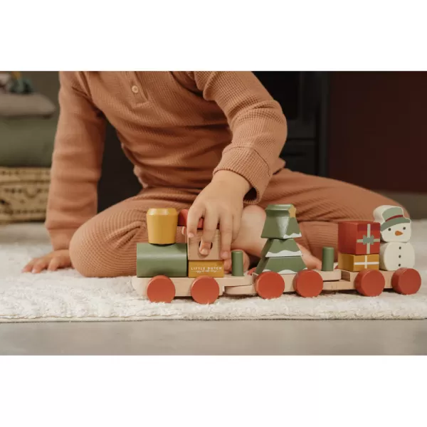 Little Dutch Vláček dřevěný vánoční