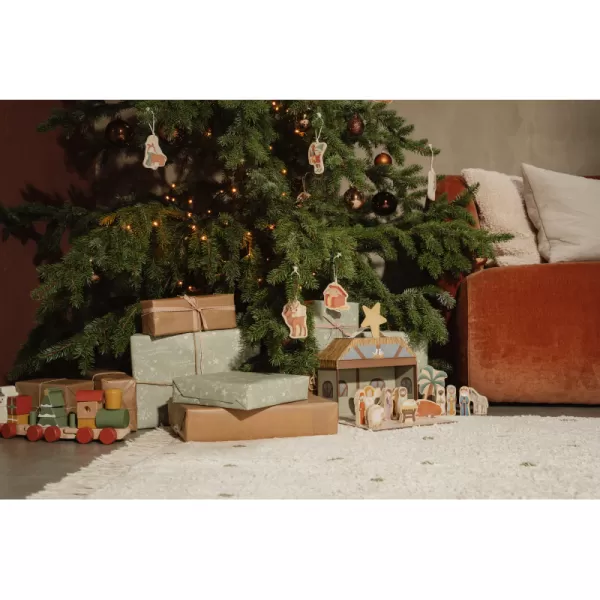 Little Dutch Vláček dřevěný vánoční