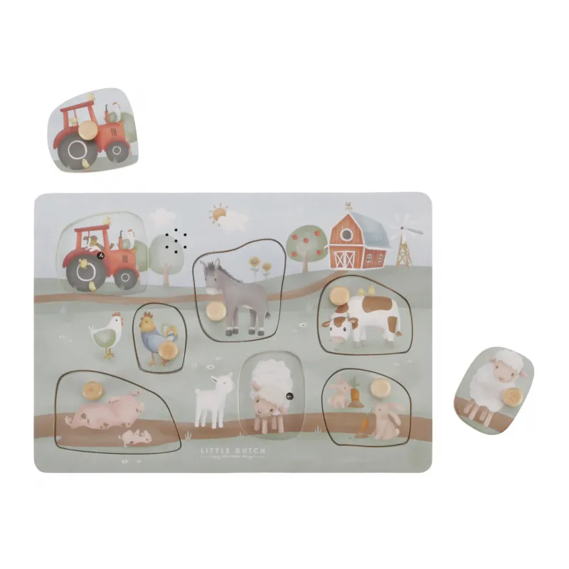 Little Dutch Vkládací puzzle se zvukem