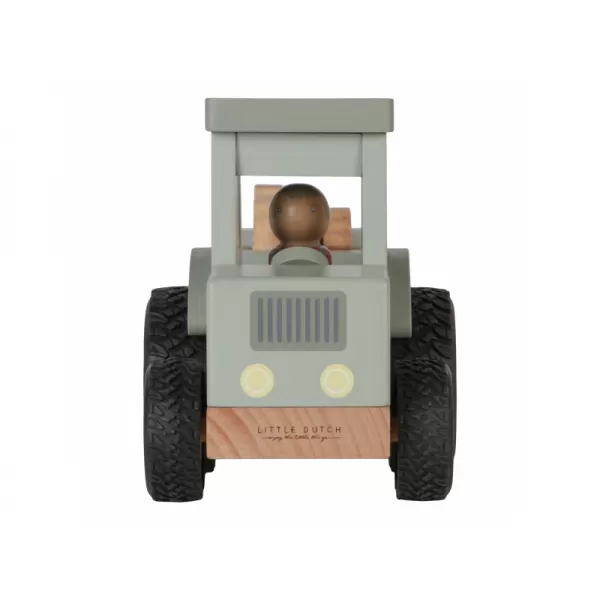 Little Dutch Traktor s přívěsem dřevěný Farma