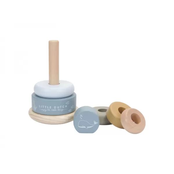 Little Dutch Nasazovací kroužky dřevěné
