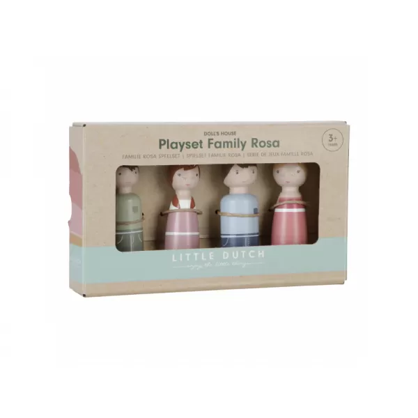 Little Dutch Sada dřevěných panenek Family Rosa