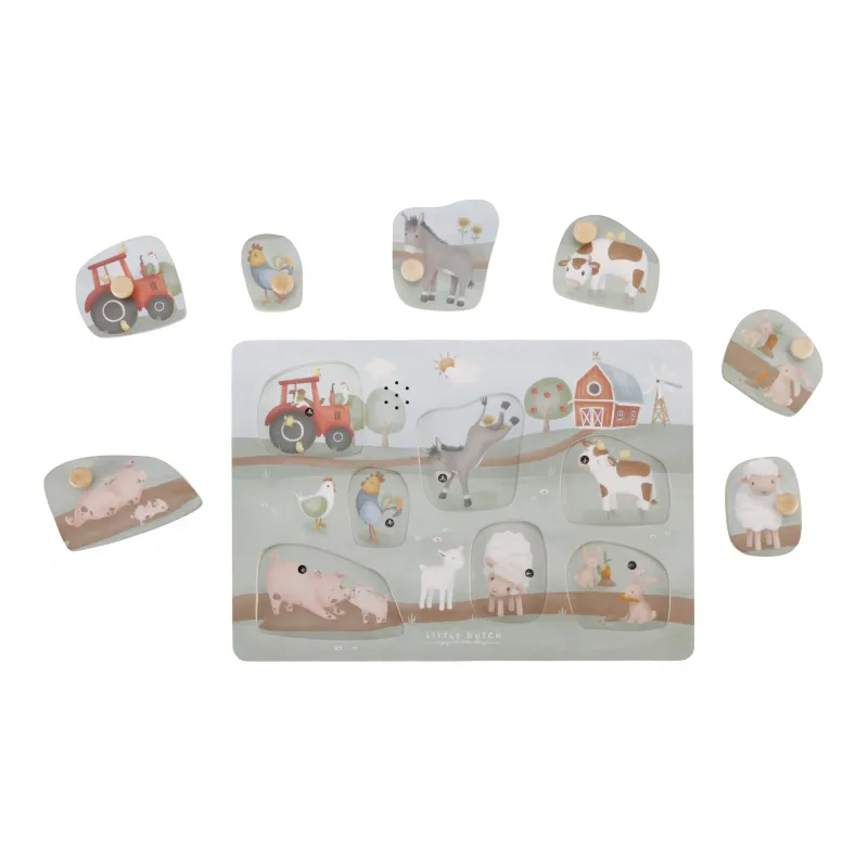 Little Dutch Vkládací puzzle se zvukem