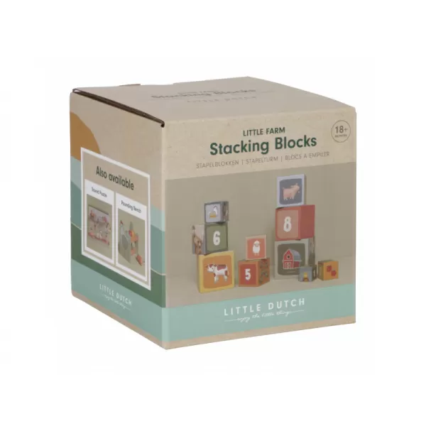 Little Dutch Kostky komín 10 ks Farma