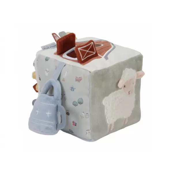 Little Dutch Kostka textilní s aktivitami Farma