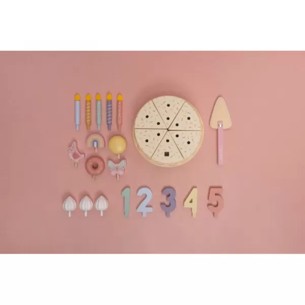 Little Dutch Narozeninový dort 26 dílů dřevěný