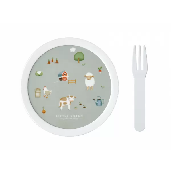 Little Dutch Box na ovoce s vidličkou Farma