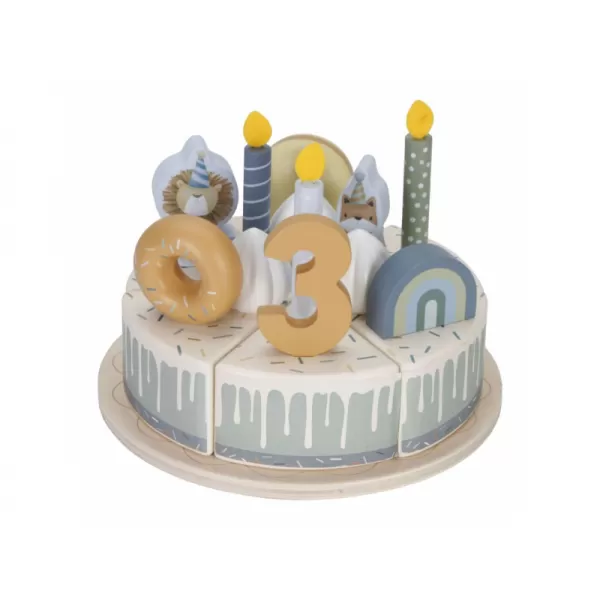Little Dutch Narozeninový dort 26 dílů dřevěný