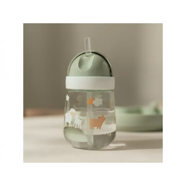 Little Dutch Hrnek s brčkem 300 ml 9m+ Farma