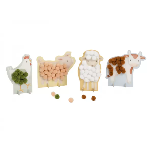 Little Dutch Kreativní sada s bambulkami Farma