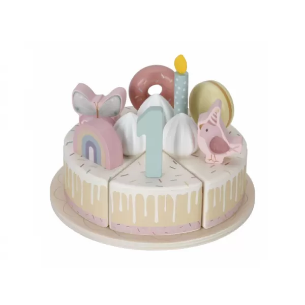 Little Dutch Narozeninový dort 26 dílů dřevěný