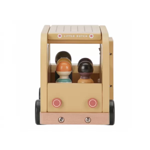 Little Dutch Školní autobus s figurkami dřevěný