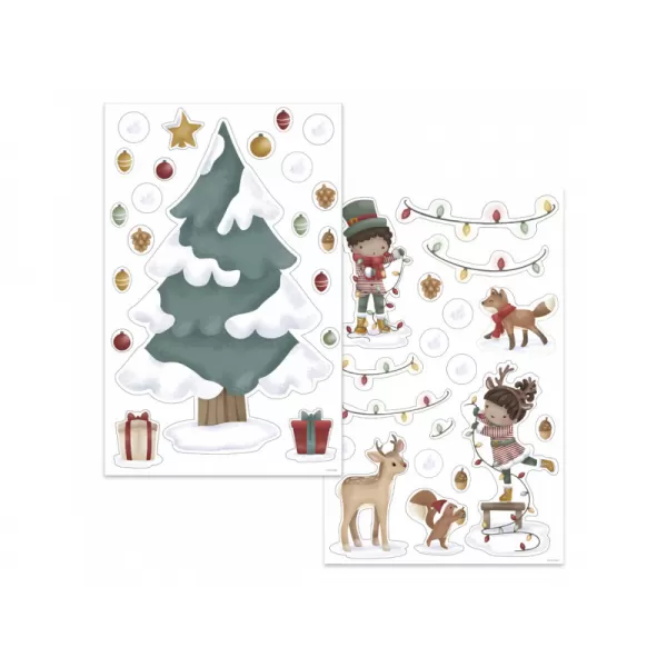 Little Dutch Samolepky na okno Vánoční stromeček